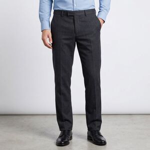 Gap Mens 38 Dress Pants 100% Wool Gray Tweed Straight Fit Business Formal